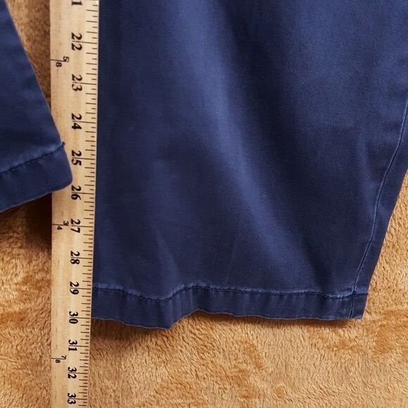 ALEX MILL Pants Mens Size 38 Navy Chino Straight Leg Adjustable Waist $165 - Picture 10 of 11